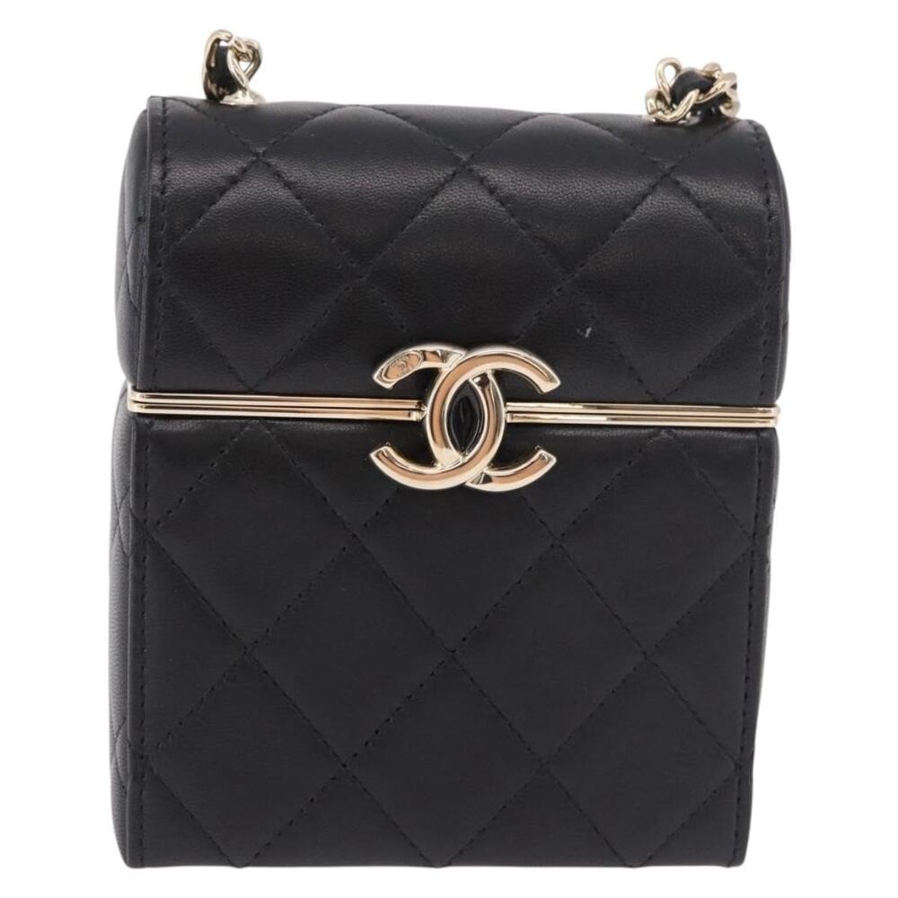 Chanel Matelasse Chain Shoulder Bag Black